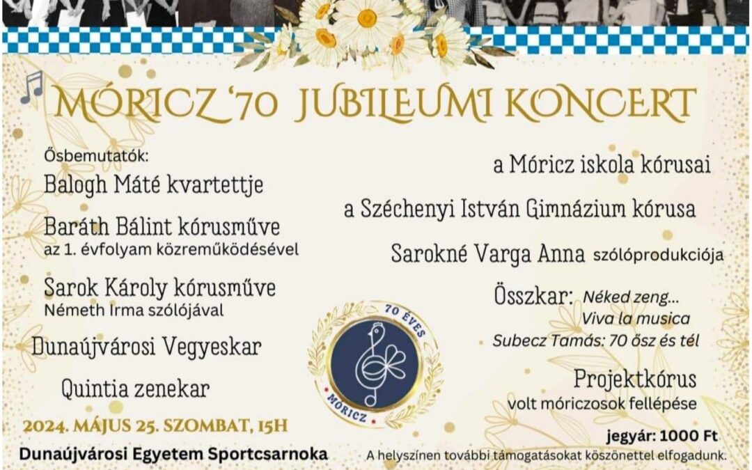 Móricz ’70 jubileumi koncertsorozat
